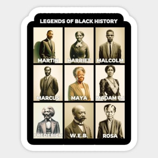 Legends of Black History Sticker